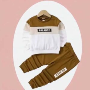 Unik Fashion Pack of 1 Unisex Cotton Blend T-Shirt & Trackpants Set ( White )