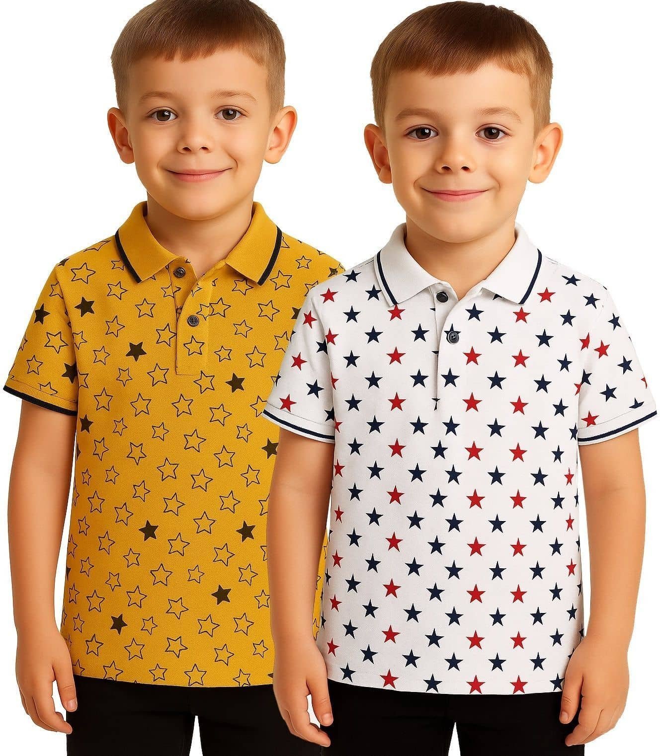 Utible Pack of 2 Baby Boys Cotton Blend Polo T-Shirt ( Multicolor )
