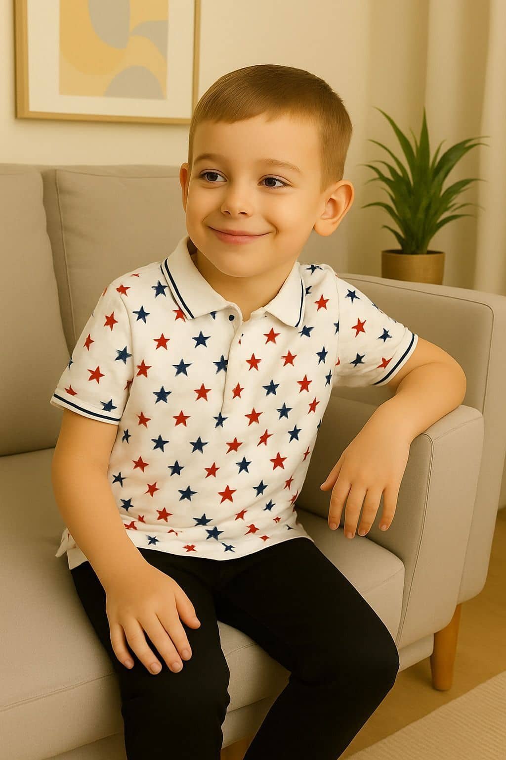 Utible Pack of 2 Baby Boys Cotton Blend Polo T-Shirt ( Multicolor ) - Image 4