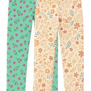 Utible Pack of 2 Girls Cotton Legging ( Multicolor )