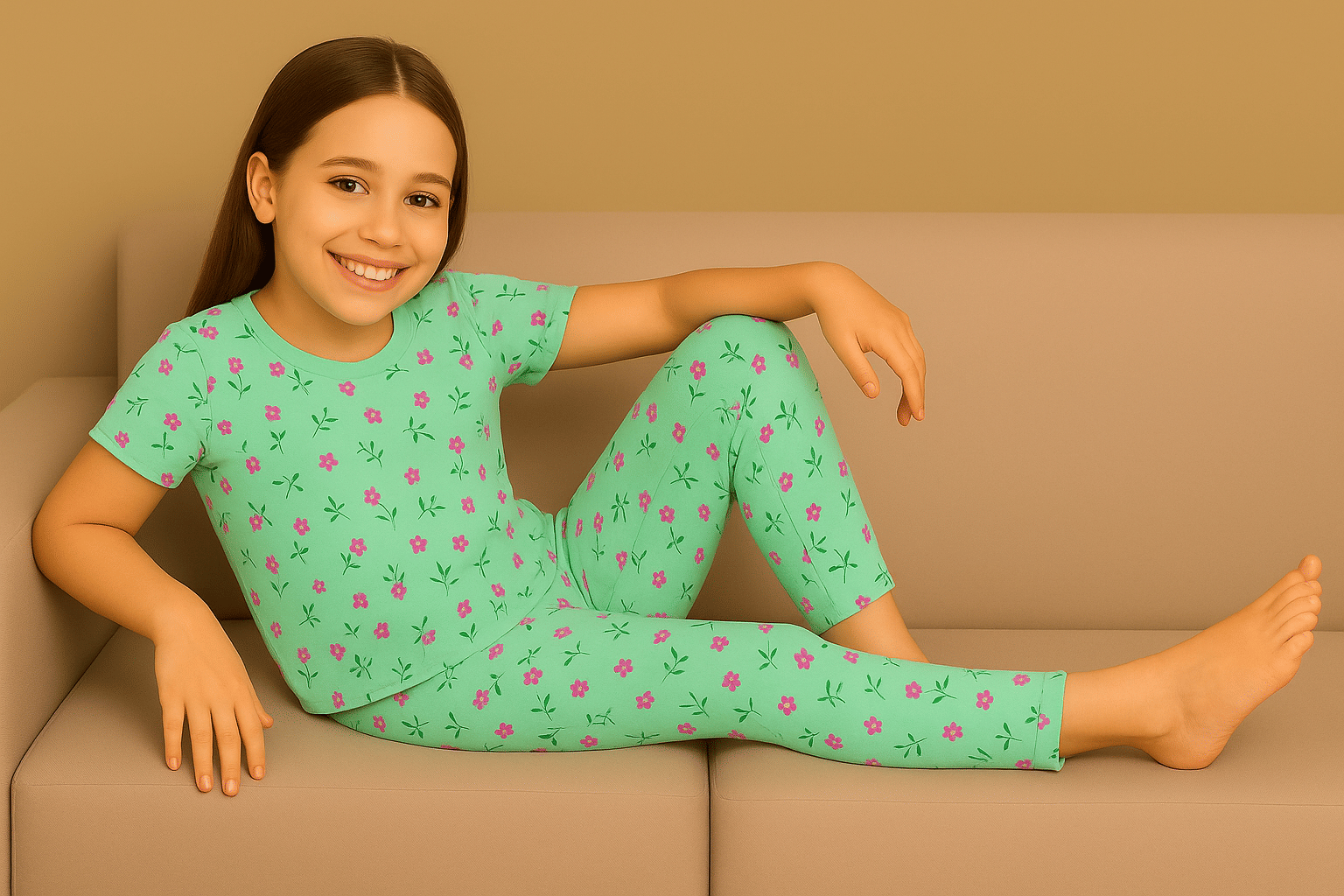 Utible Pack of 2 Girls Cotton Legging ( Multicolor ) - Image 5