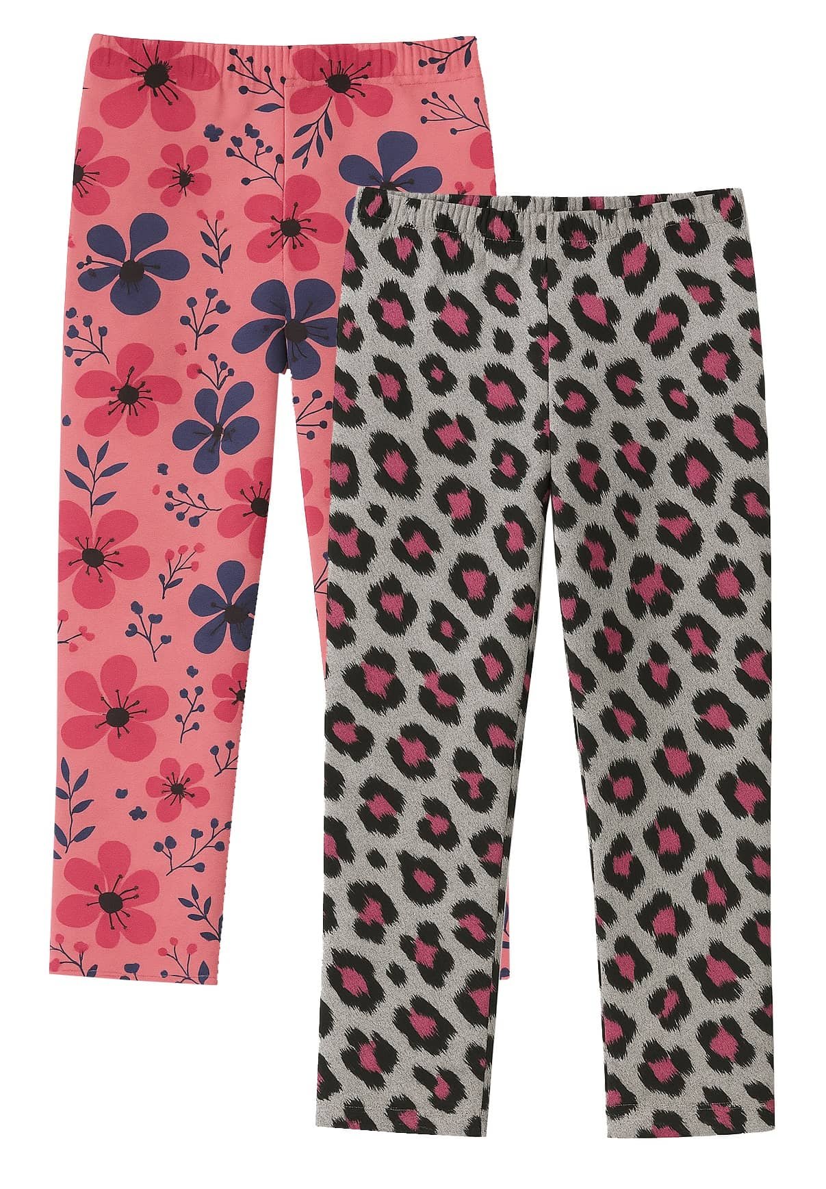 Utible Pack of 2 Girls Cotton Legging ( Multicolor 2 )