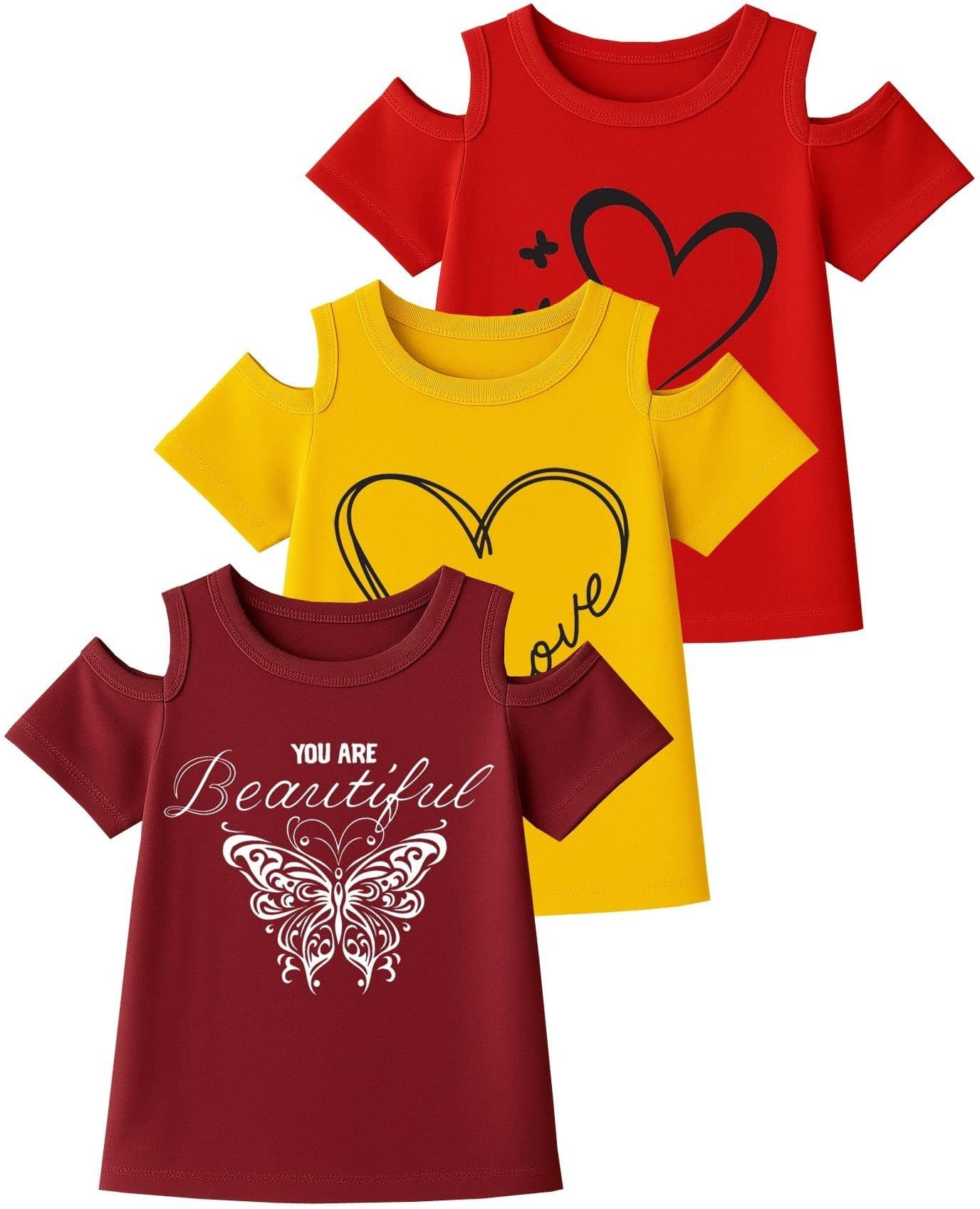 Utible Pack of 3 Baby Girls Cotton Blend Top ( Multicolor )