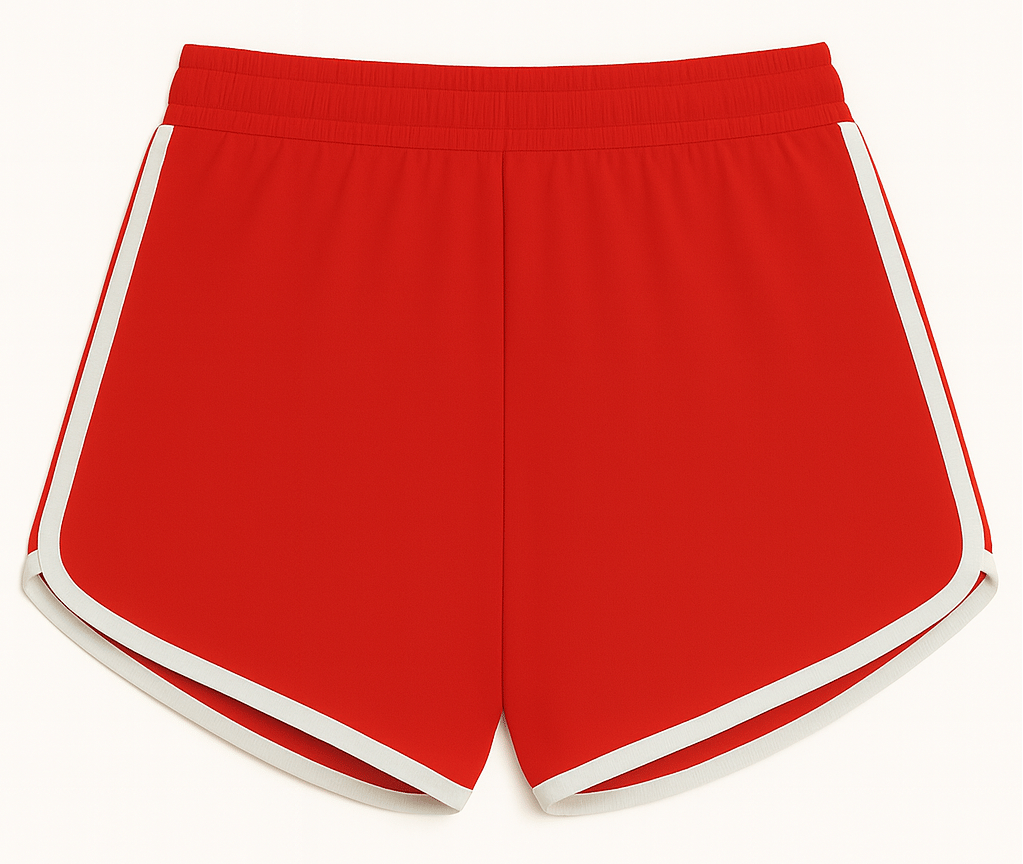 Utible Pack of 3 Girls Cotton Blend Shorts ( Red,Black,Yellow ) - Image 2