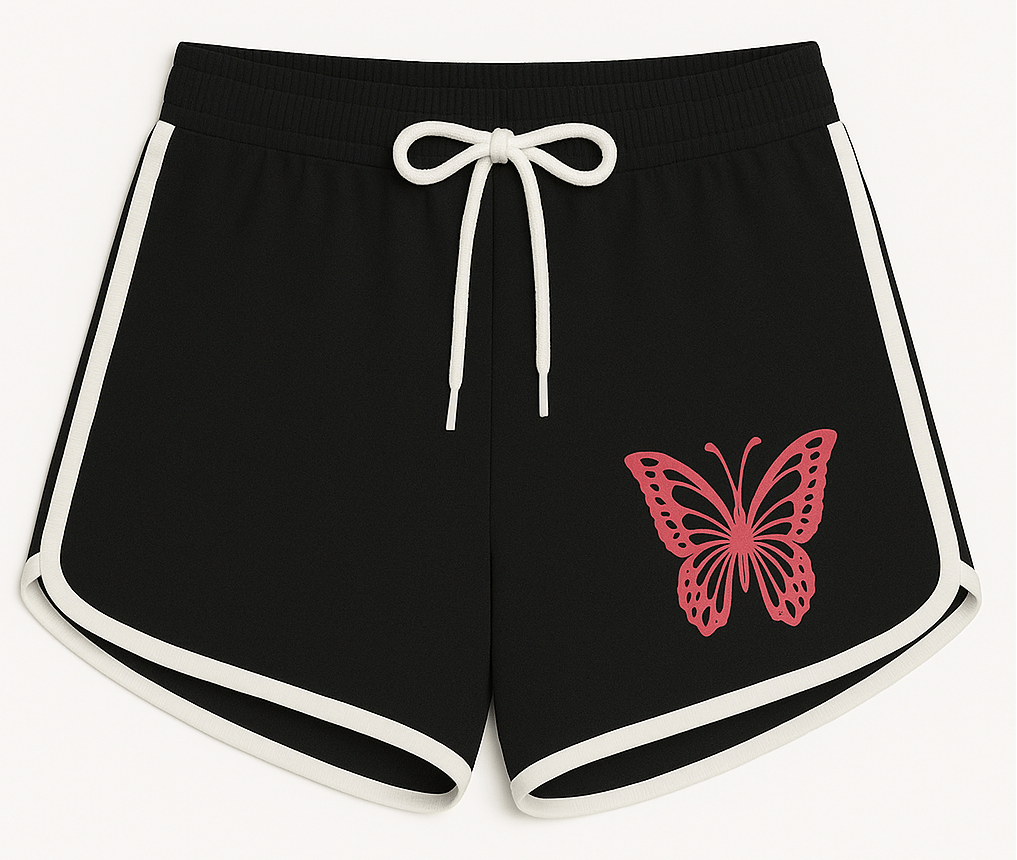 Utible Pack of 3 Girls Cotton Blend Shorts ( Red,Black,Yellow ) - Image 7
