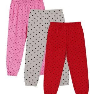 Utible Pack of 3 Girls Cotton Blend Trackpants ( Colors )