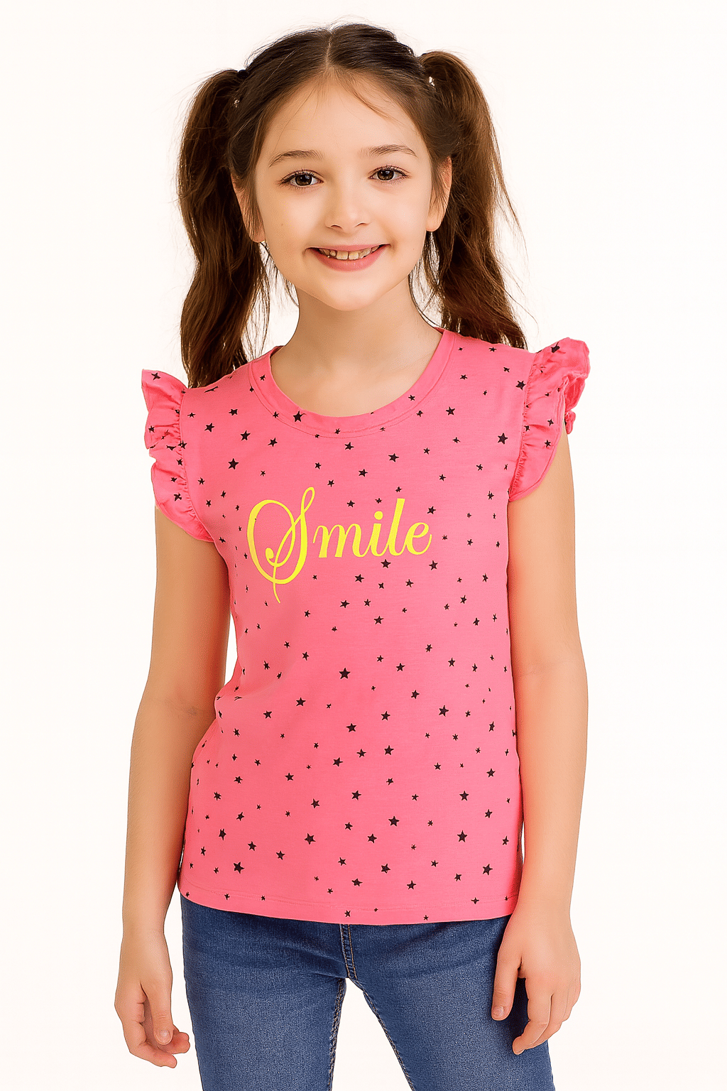 Utible Pack of 4 Girls Cotton Blend T-Shirt ( Multicolor ) - Image 4