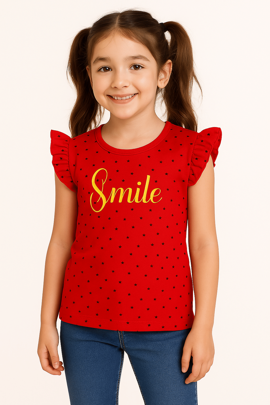 Utible Pack of 4 Girls Cotton Blend T-Shirt ( Multicolor ) - Image 5