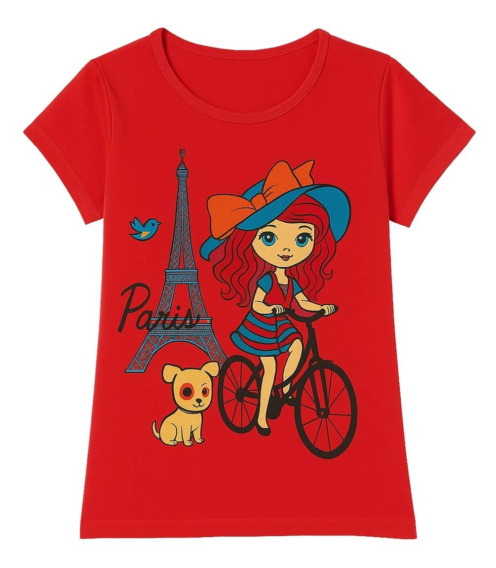 Utible Pack of 5 Girls Cotton Blend T-Shirt ( Multicolor ) - Image 6