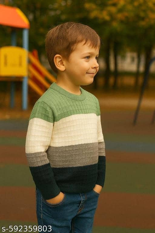 Pack of 1 Boys Acrylic Sweater ( Multicolor ) - Image 2