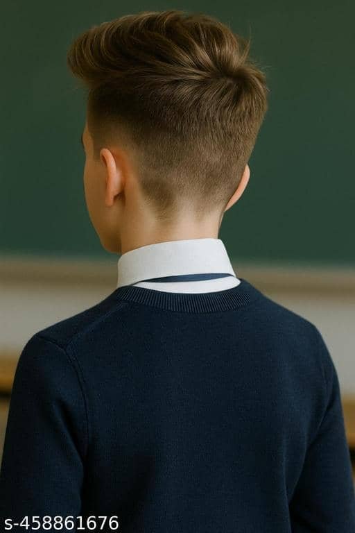 Pack of 1 Boys Woollen Blend Sweater ( Navy Blue ) - Image 2