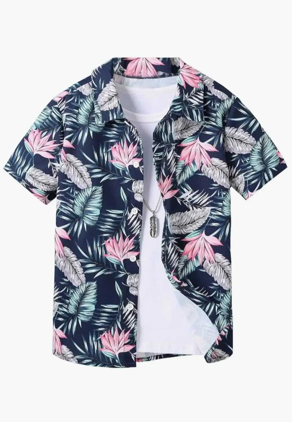 Pack of 1 Boys Rayon Half Sleeves Shirt ( Pink )