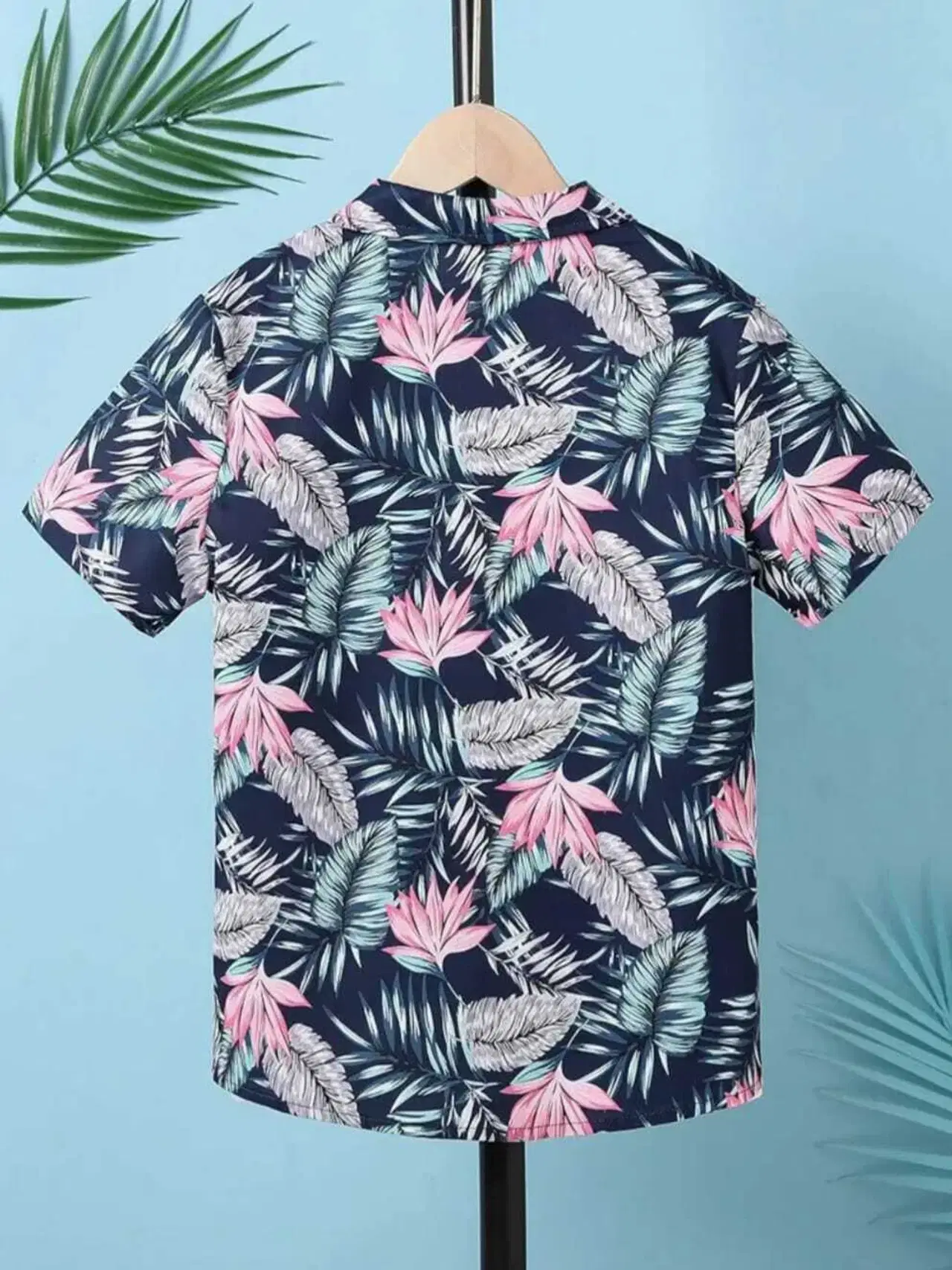 Pack of 1 Boys Rayon Half Sleeves Shirt ( Pink ) - Image 2