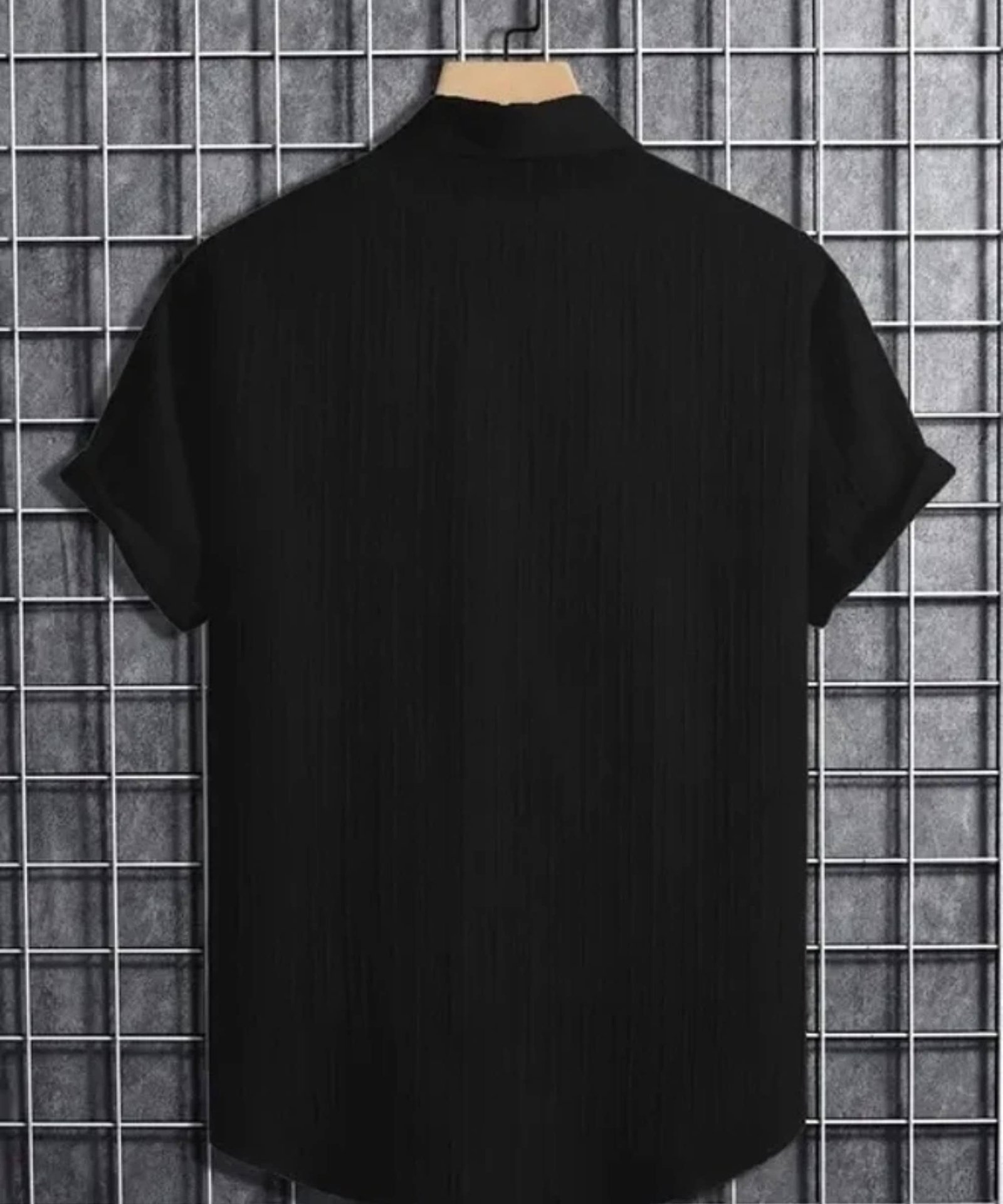 Pack of 1 Boys Cotton Blend Half Sleeves Shirt ( Black ) - Image 2