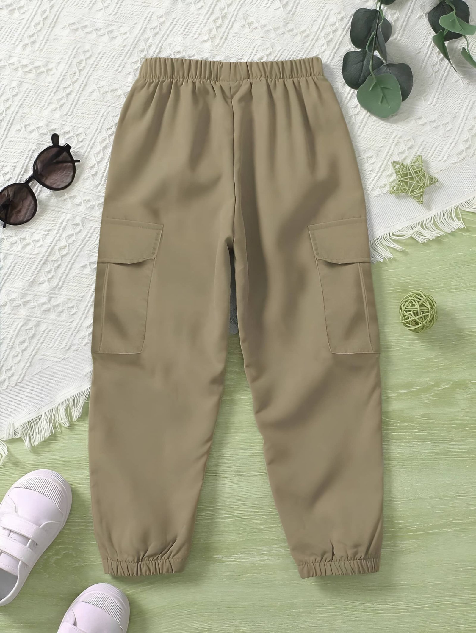 Pack of 1 Boys Cotton Cargos ( Khaki ) - Image 4