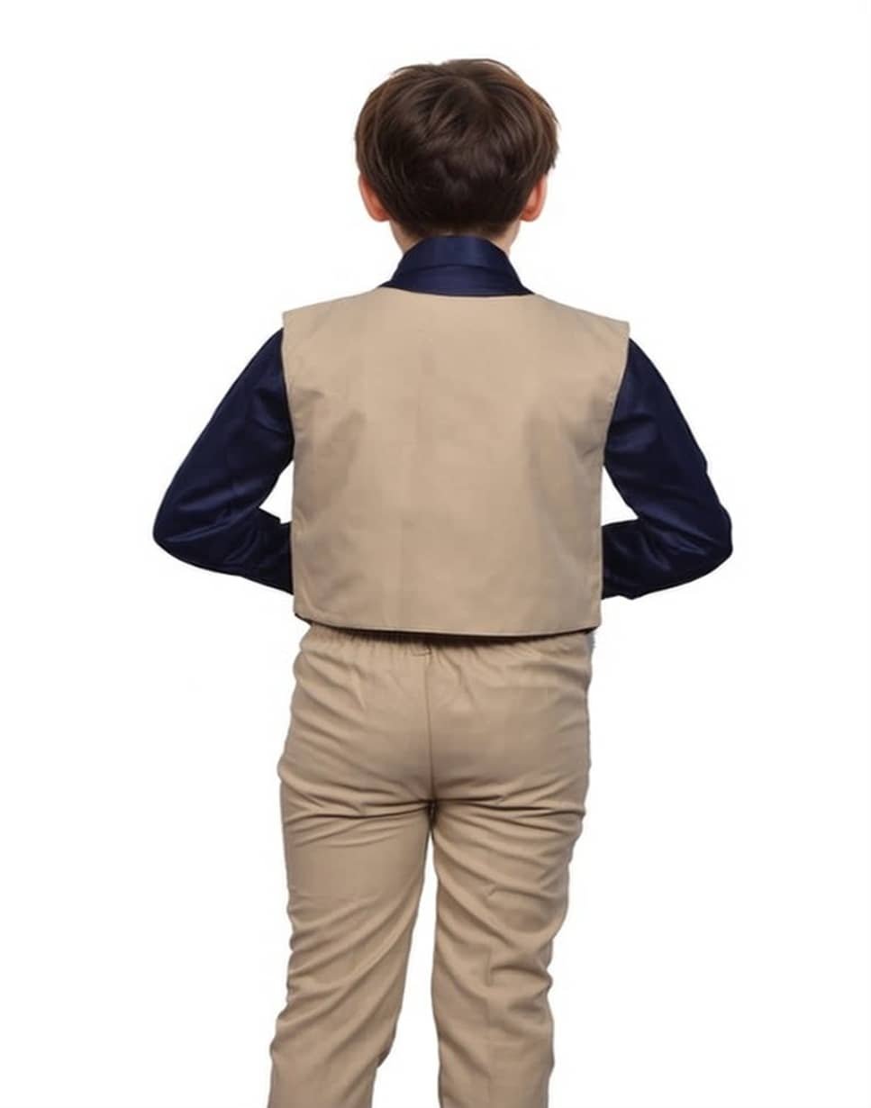 Baby Boys Cotton Waistcoat ( Pack of 1 , Gold ) - Image 5