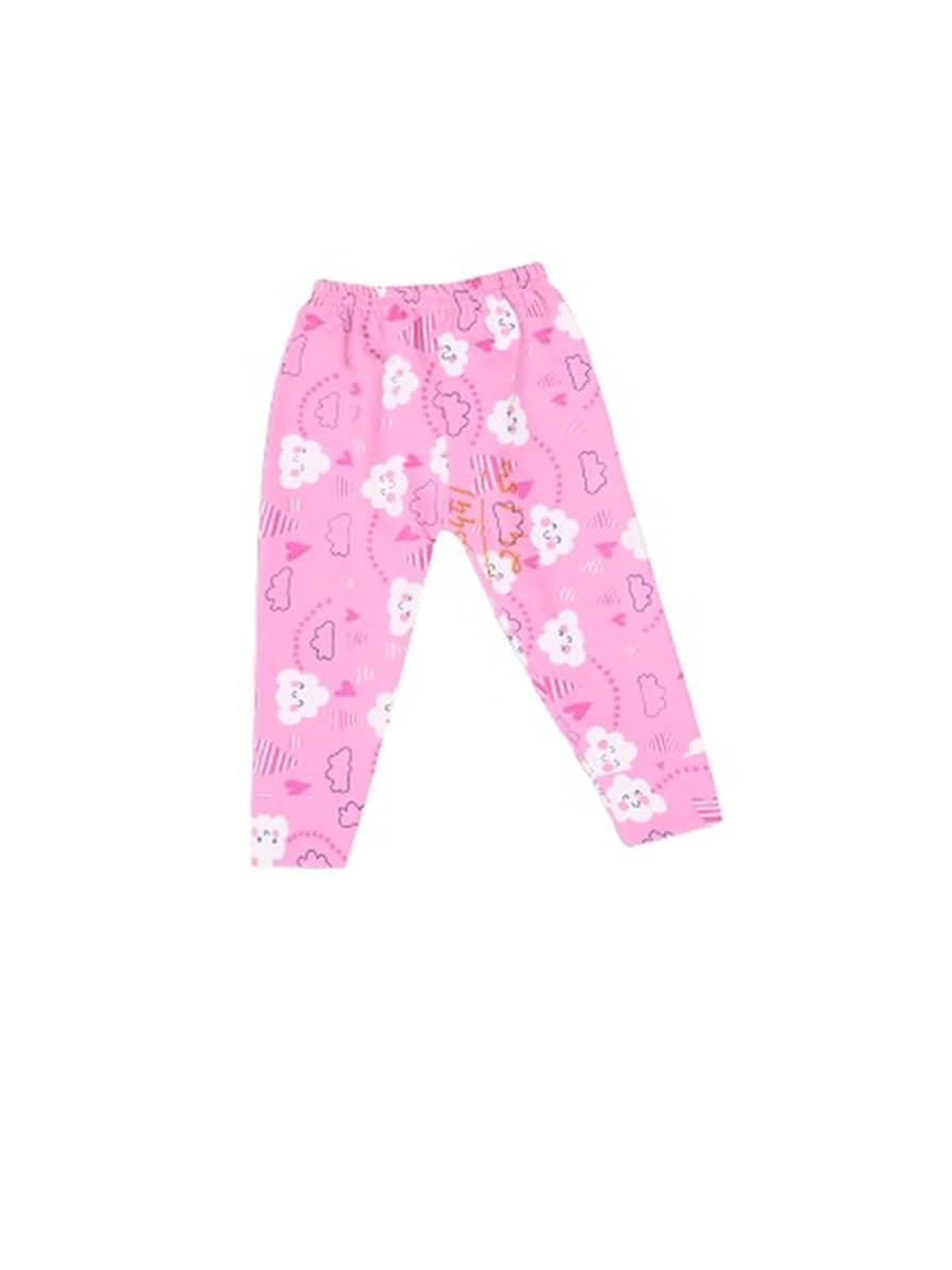 Pack of 1 Baby Boys Cotton Blend Tshirt & Pajama Set ( Pink ) - Image 3