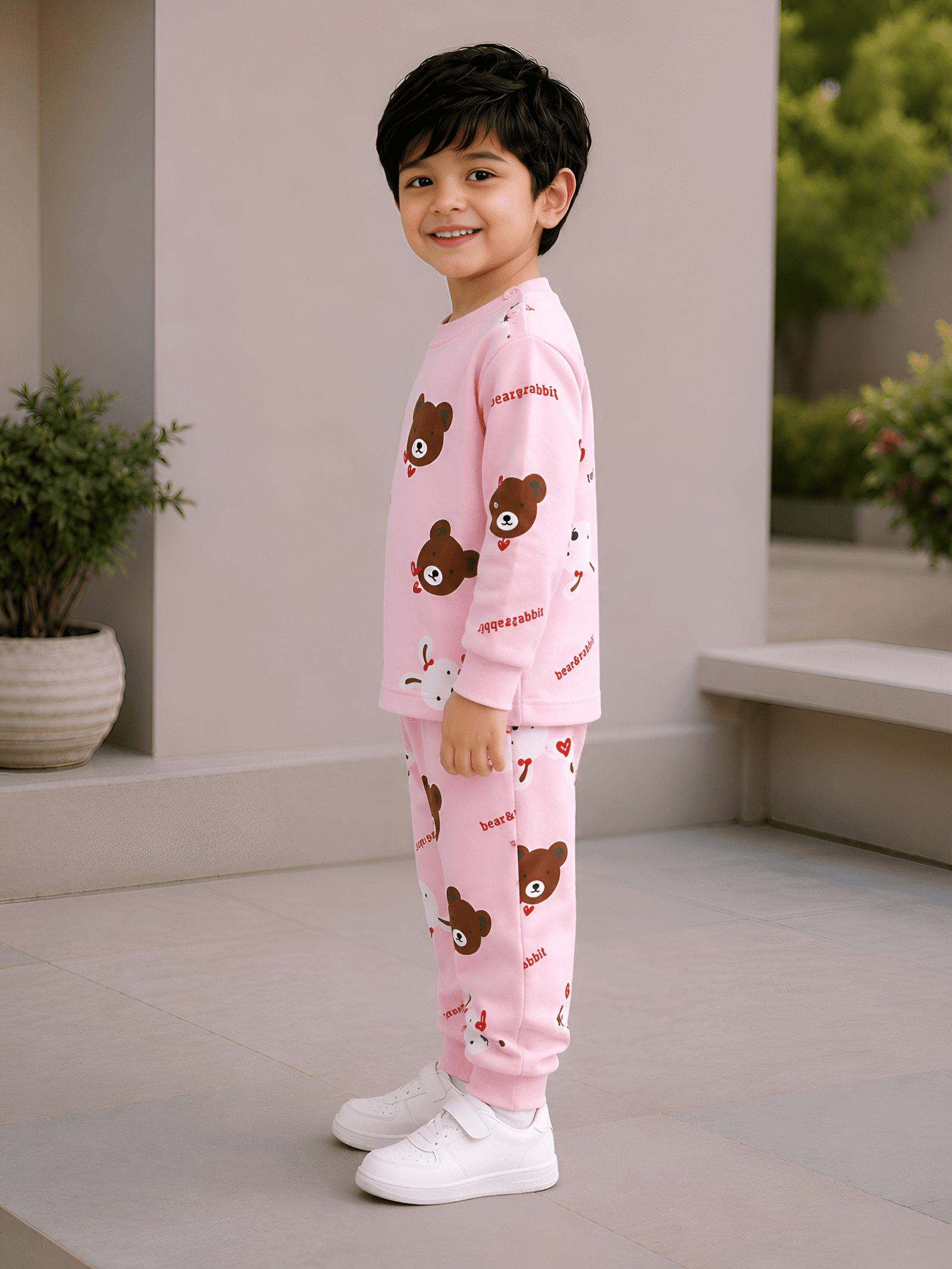 Unisex Cotton Blend T-Shirt & Pants Set ( Multicolor 4 , Pack of 2 ) - Image 3