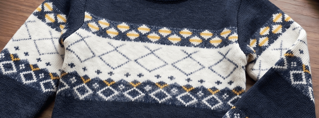 Vaidahee Pack of 1 Boys Woollen Blend Sweater ( Navy Blue ) - Image 3