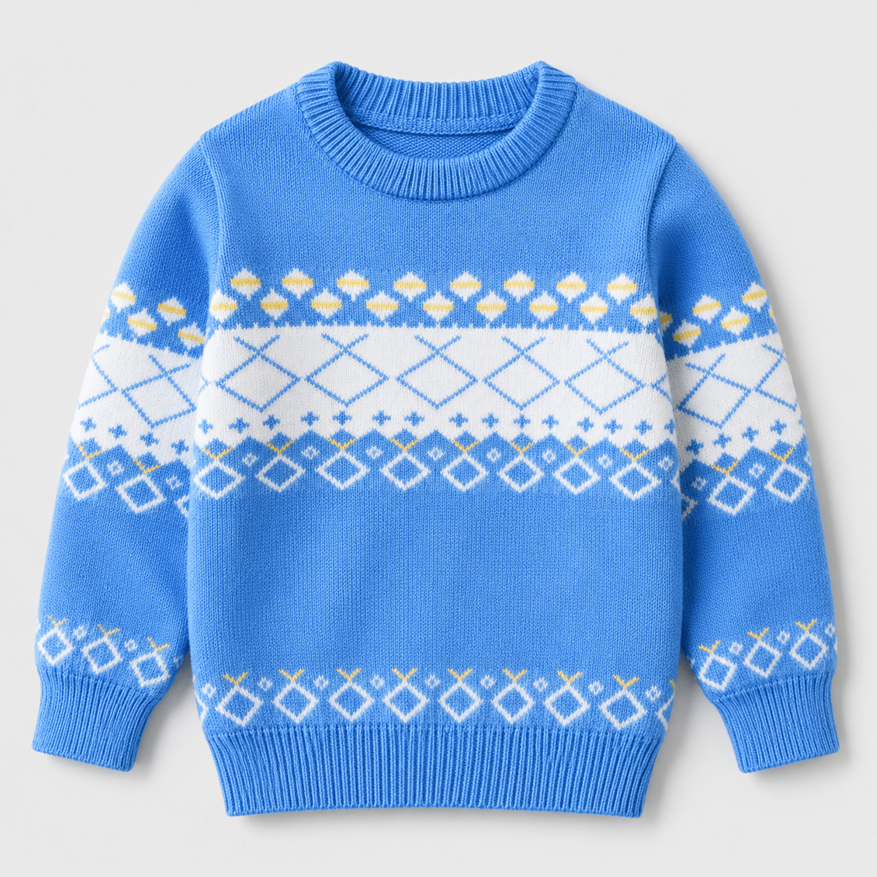 Vaidahee Pack of 1 Boys Woollen Blend Sweater ( Blue )