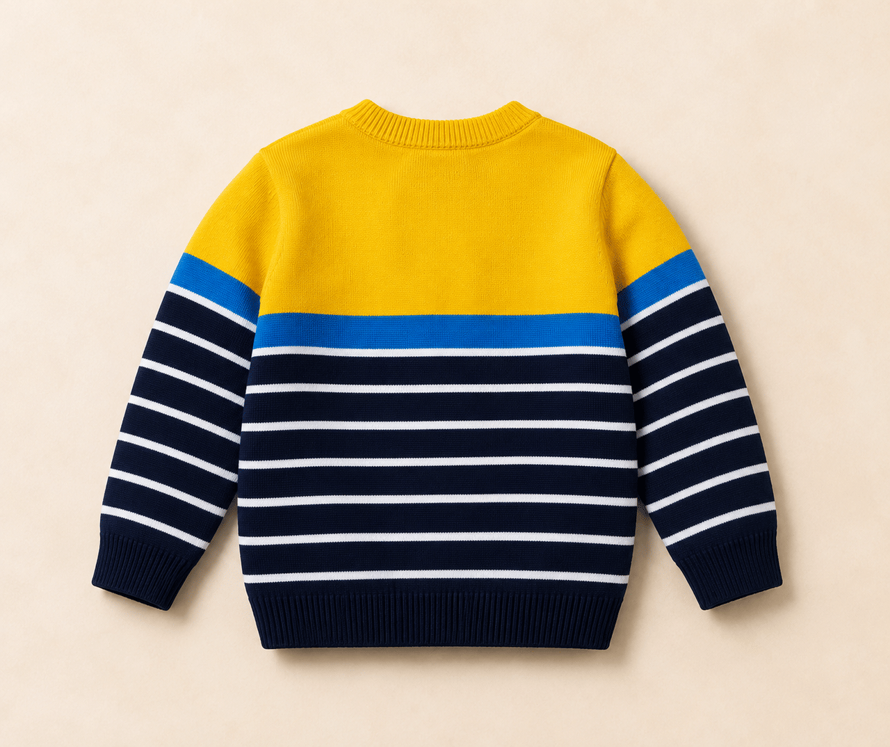 Vaidahee Pack of 1 Boys Woollen Blend Sweater ( Yellow ) - Image 2