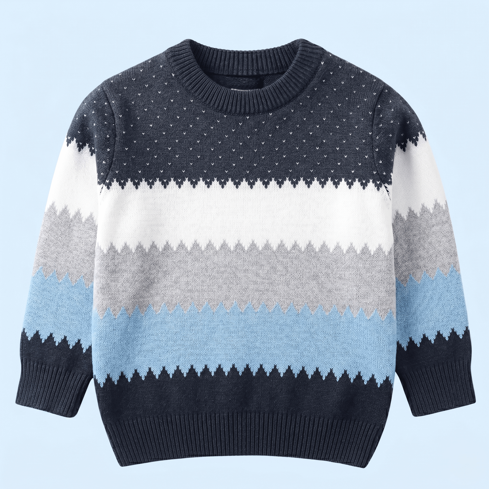 Vaidahee Pack of 1 Boys Woollen Blend Sweater ( Grey )