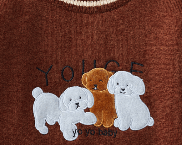 Vaidahee Pack of 1 Boys Woollen Blend Sweater ( Brown ) - Image 3