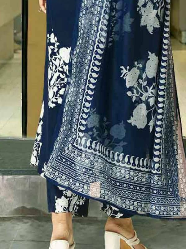 Vetrokart Girls Cotton Blend Kurti with Salwar ( Pack of 1 , Blue ) - Image 4
