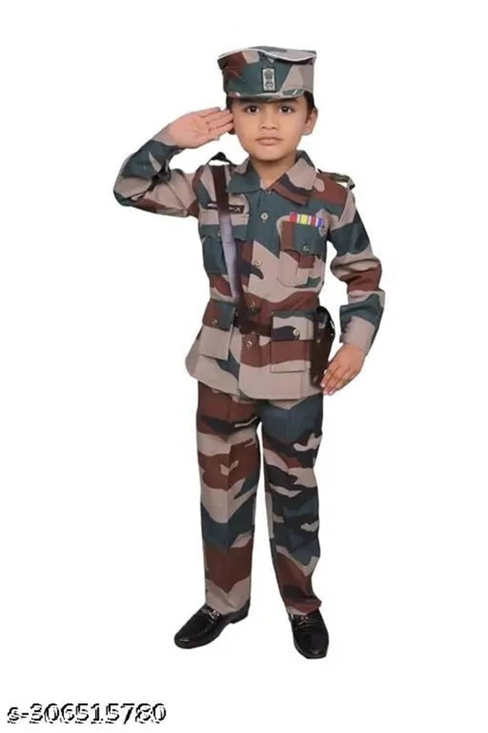 Villata fashion Pack of 1 Boys Cotton Shirts & Pants Set ( Green )