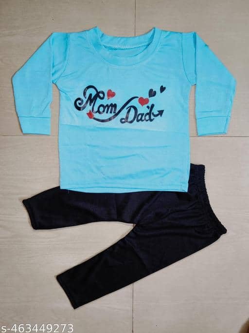 Pack of 1 Unisex Cotton Blend Shirt & Pants Set ( Multicolor 1 ) - Image 3