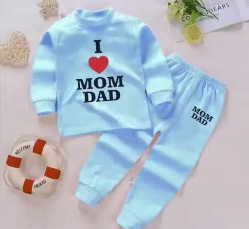 Pack of 1 Baby Boys Cotton T-Shirt & Trackpants Set ( Blue )
