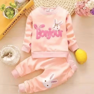 Pack of 1 Baby Boys Cotton Blend T-Shirt & Trackpants Set ( Peach )