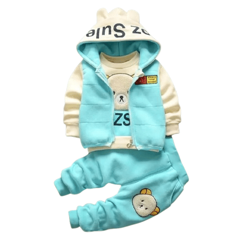 Unisex Cotton Blend T-Shirt & Pants Set ( Sea Green , Pack of 1 ) - Image 2