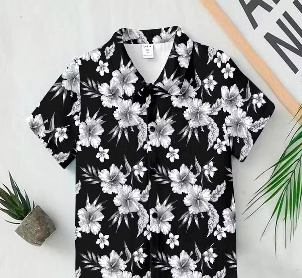 Pack of 1 Baby Boys Rayon Half Sleeves Shirt ( Multicolor ) - Image 4