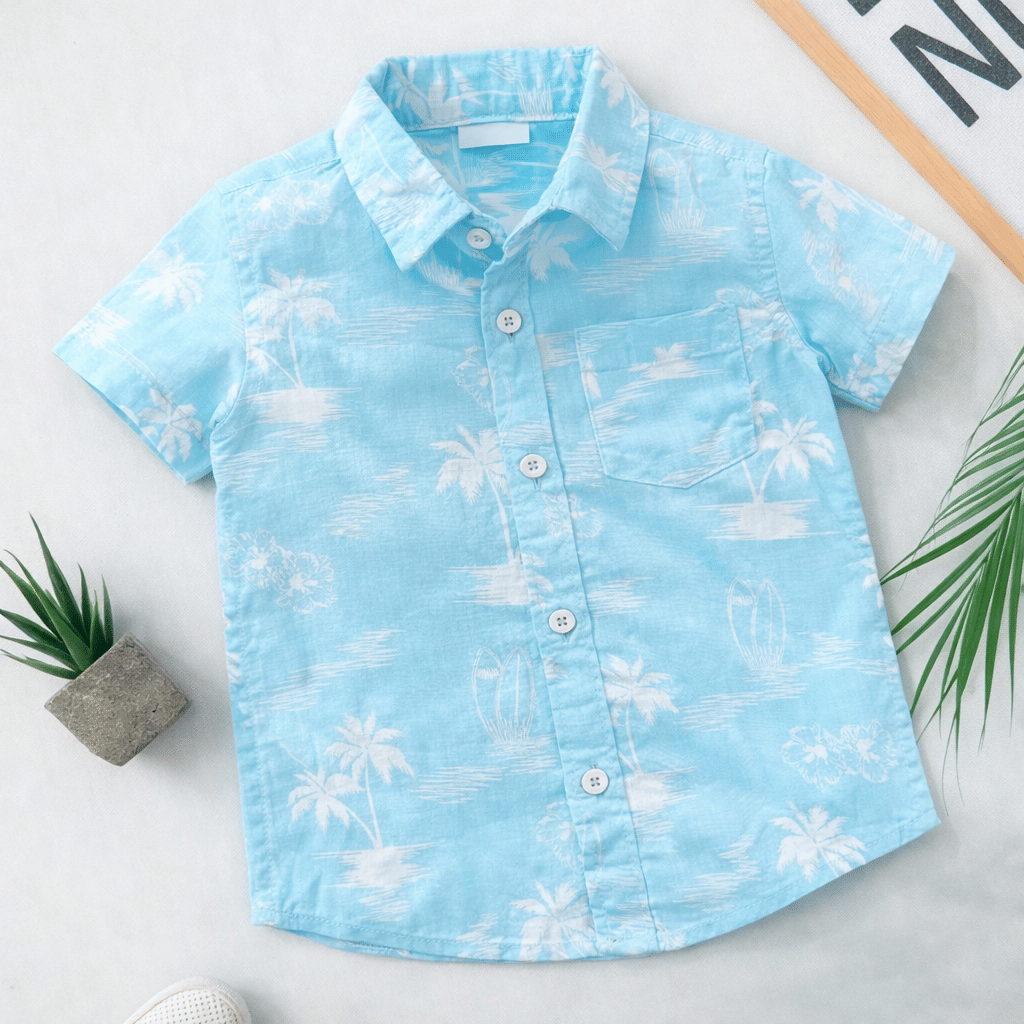 Pack of 1 Baby Boys Rayon Half Sleeves Shirt ( Multicolor )