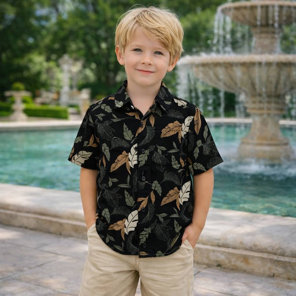 Pack of 1 Baby Boys Rayon Half Sleeves Shirt ( Multicolor ) - Image 2