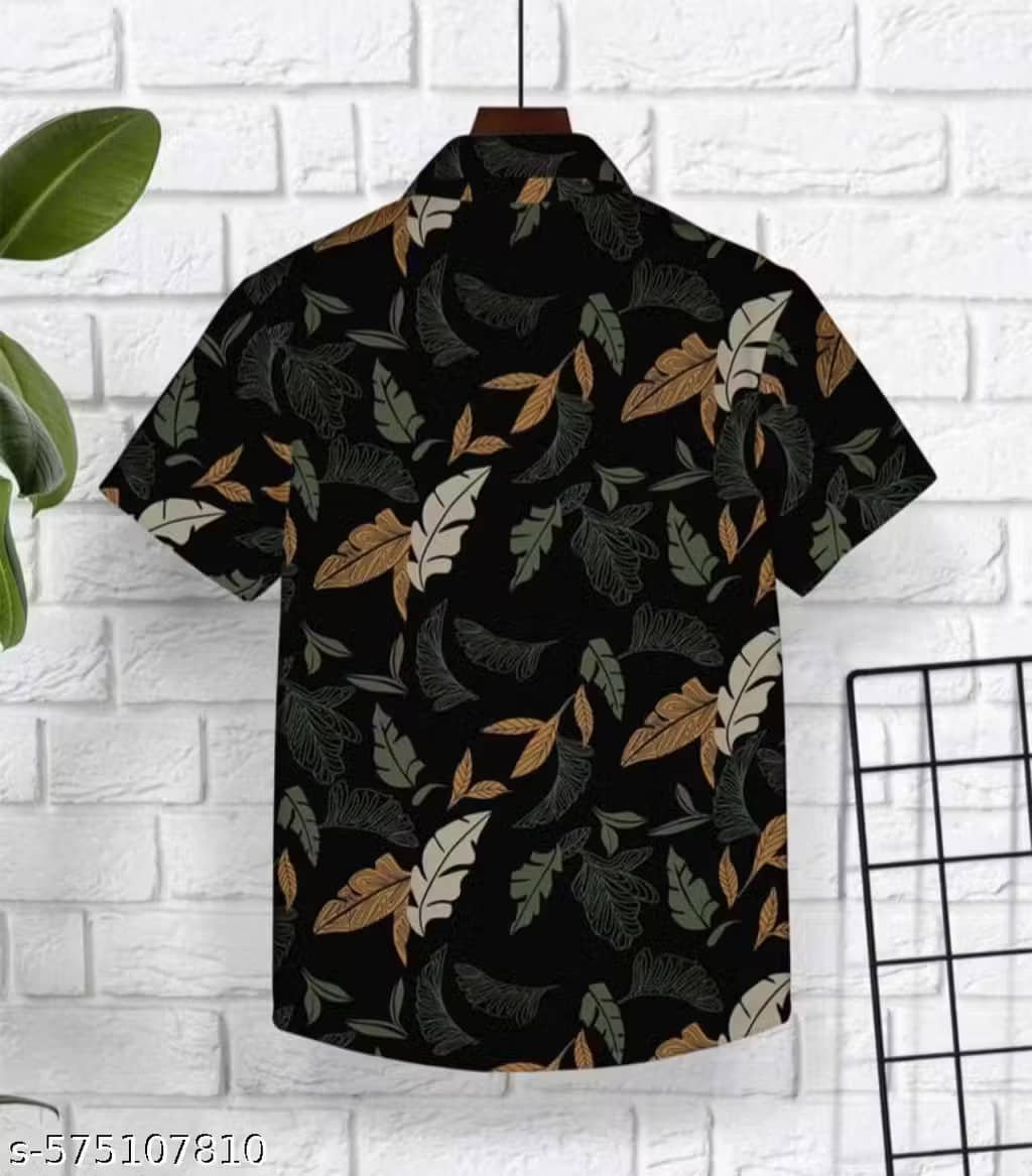 Pack of 1 Baby Boys Rayon Half Sleeves Shirt ( Multicolor ) - Image 4