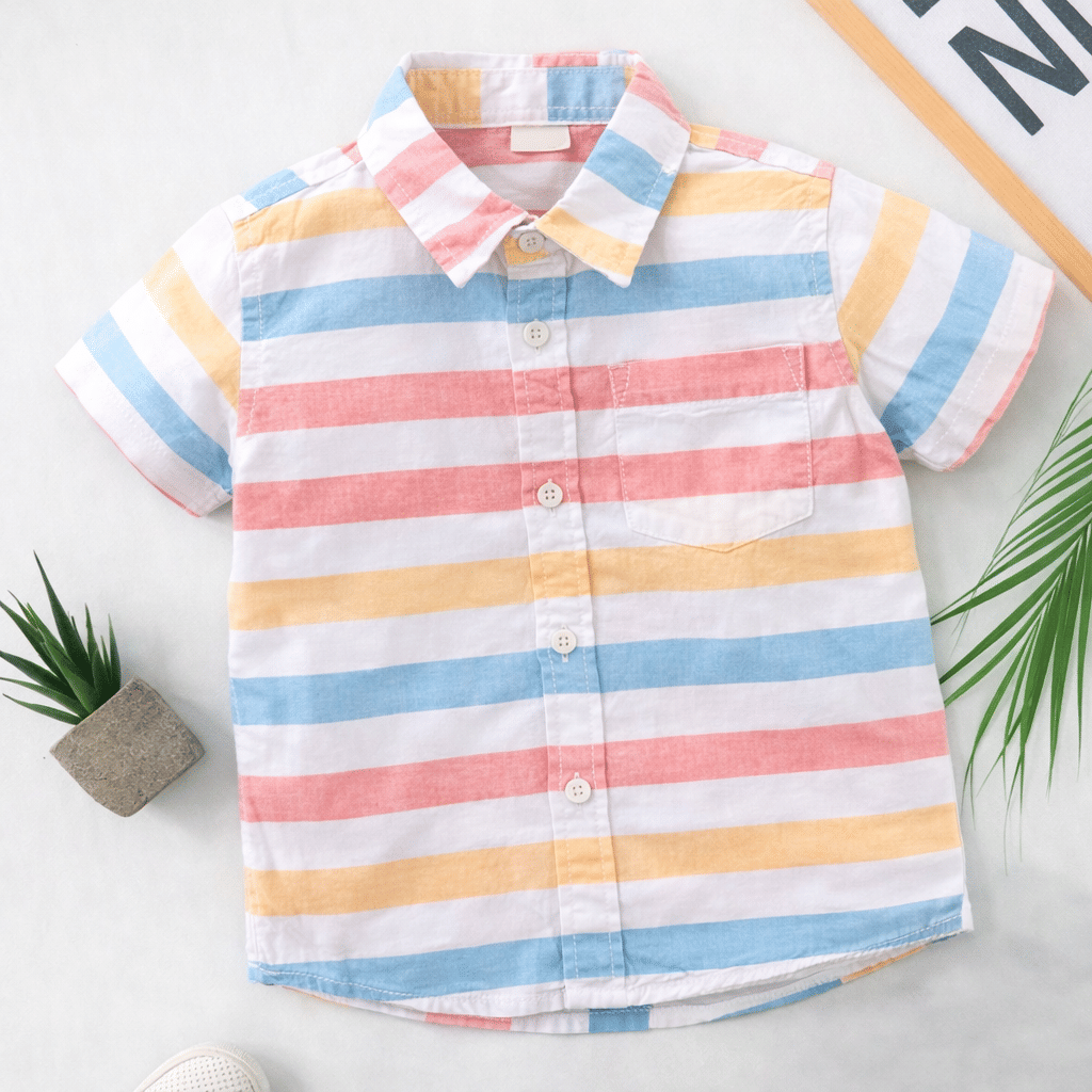 Pack of 1 Baby Boys Rayon Half Sleeves Shirt ( Multicolor )