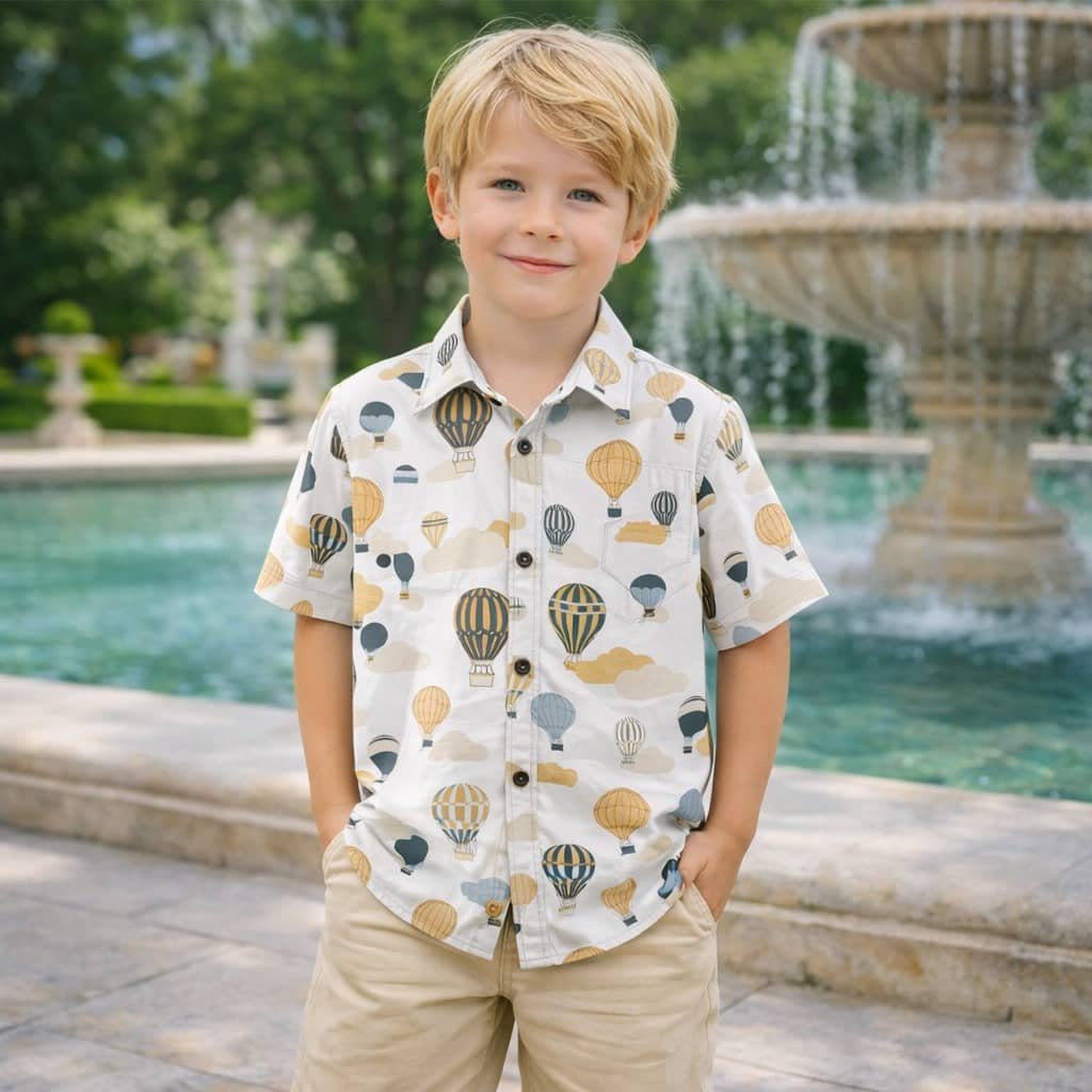 Pack of 2 Baby Boys Cotton Blend Half Sleeves Shirt ( Multicolor ) - Image 3