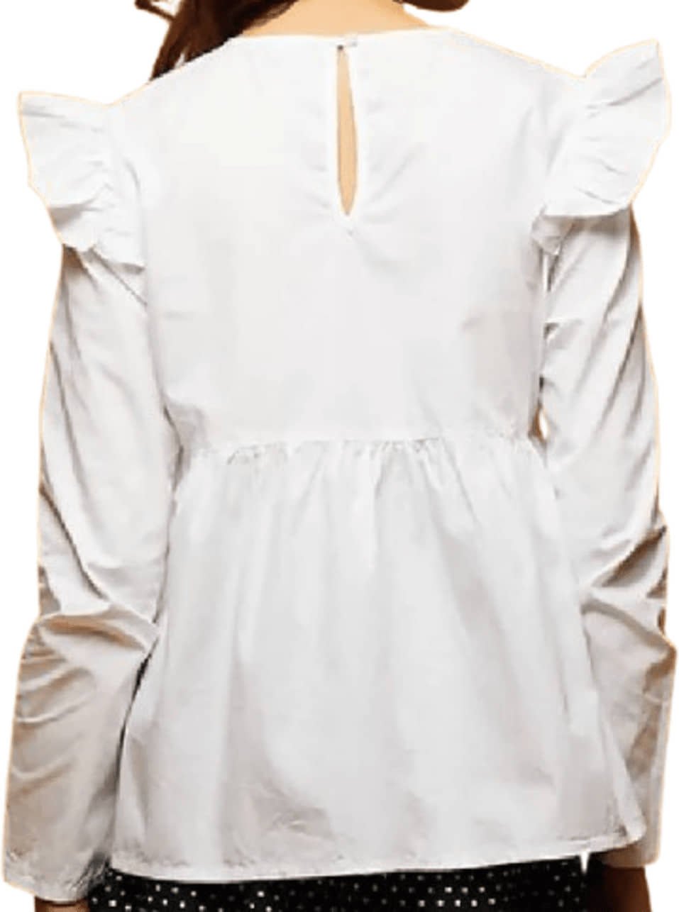 Wahoo Pack of 1 Girls Rayon Top ( White ) - Image 2