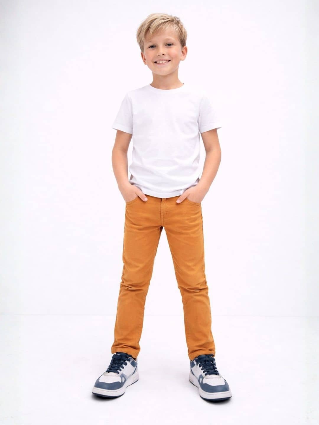 Boys Cotton Blend Jeans ( Brown , Pack of 1 ) - Image 2