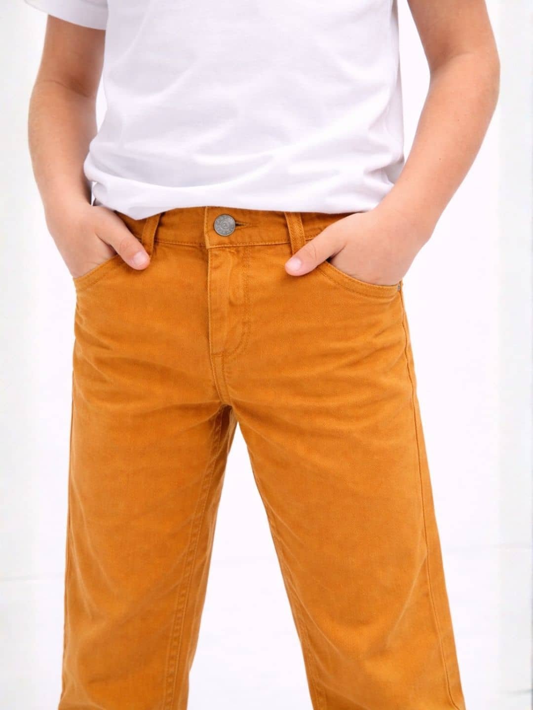 Boys Cotton Blend Jeans ( Brown , Pack of 1 ) - Image 3