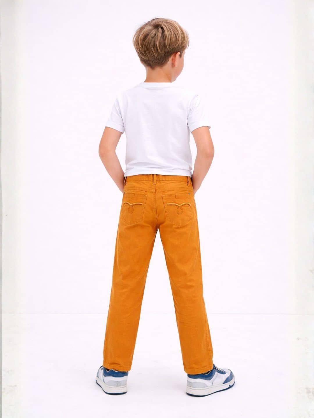 Boys Cotton Blend Jeans ( Brown , Pack of 1 ) - Image 4