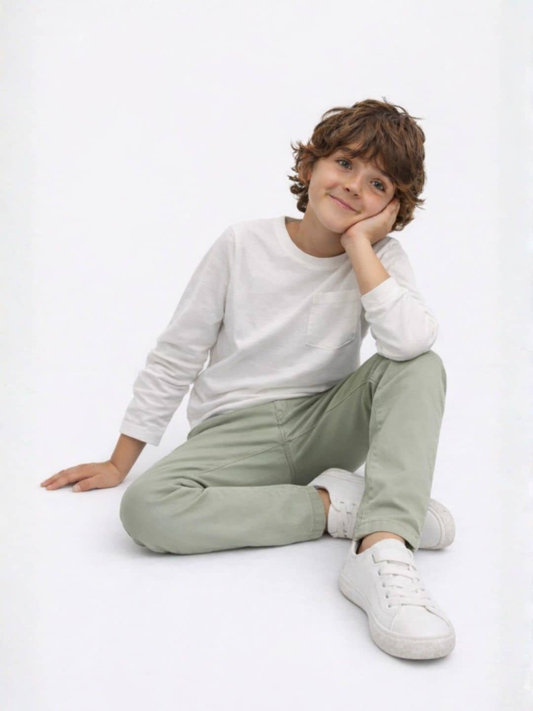 Boys Cotton Blend Jeans ( Green , Pack of 1 )