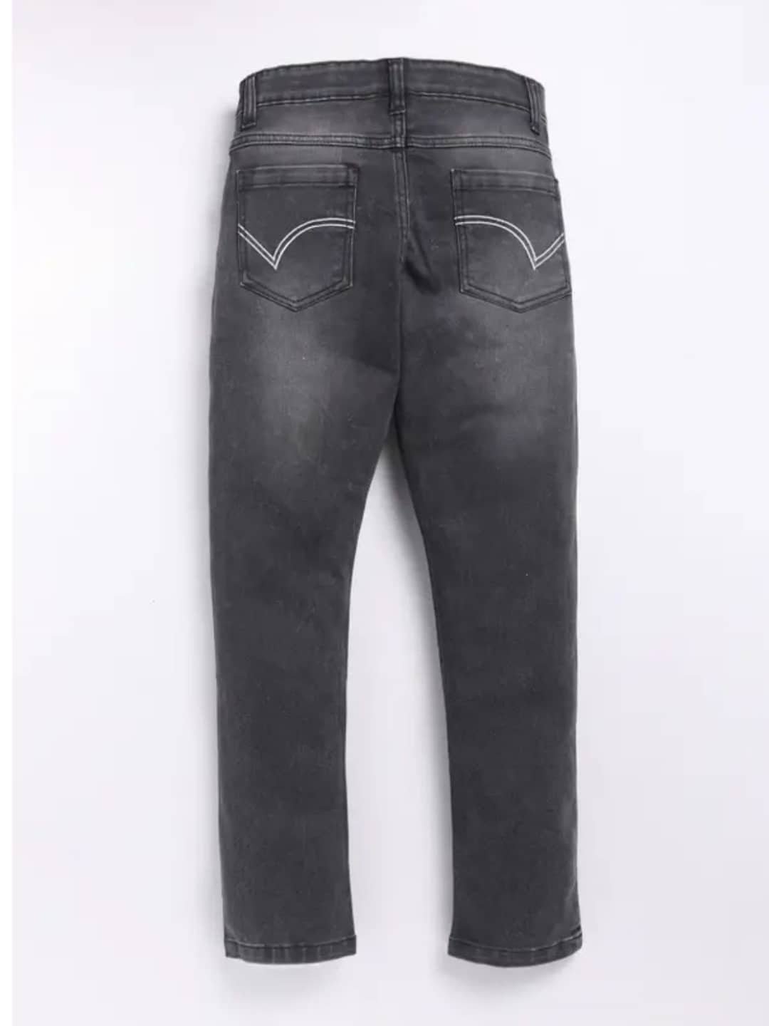 Zab Boys Regular Straight Fit Low Rise Black Jeans Pant (Pack of 1) - Image 6