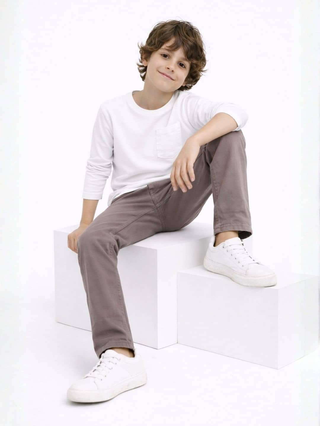 Boys Cotton Blend Jeans ( Grey , Pack of 1 )