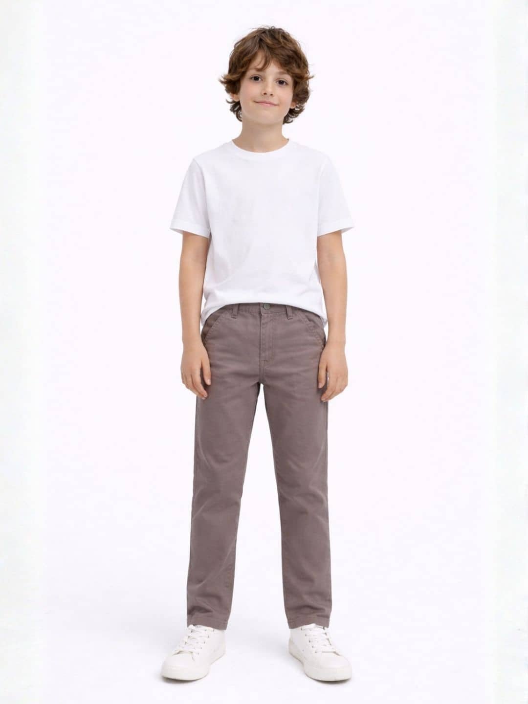 Boys Cotton Blend Jeans ( Grey , Pack of 1 ) - Image 2