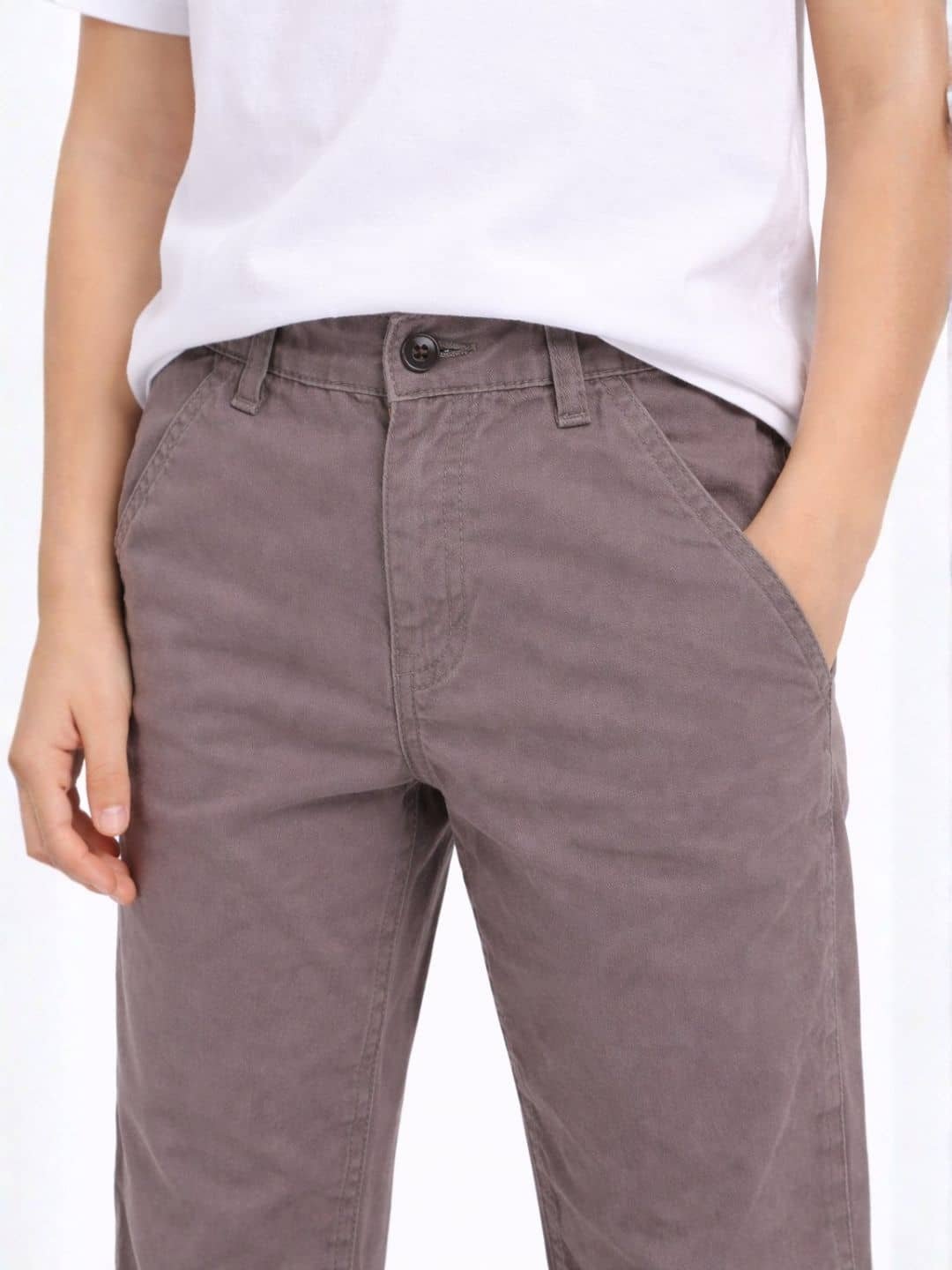 Boys Cotton Blend Jeans ( Grey , Pack of 1 ) - Image 3