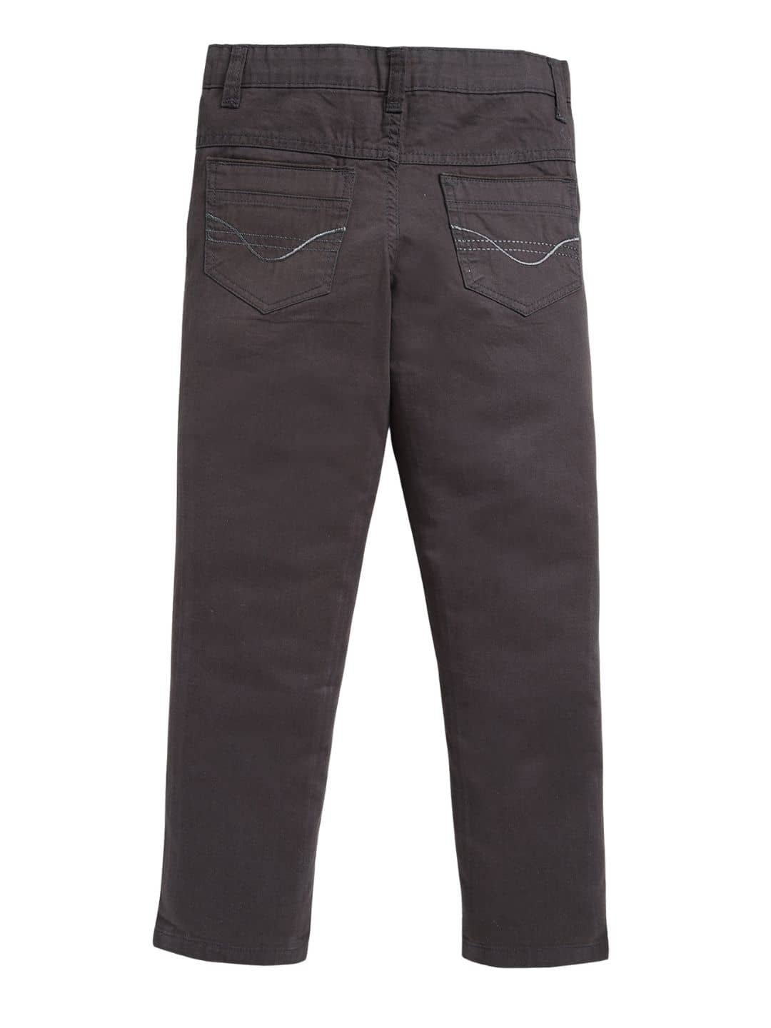 Boys Cotton Blend Jeans ( Grey , Pack of 1 ) - Image 6