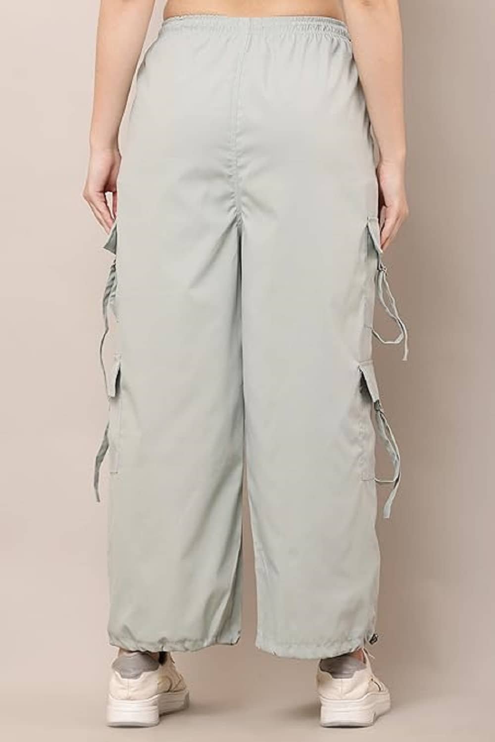 areal fashion Pack of 1 Girls Polyester Cargos ( Grey ) - Image 2